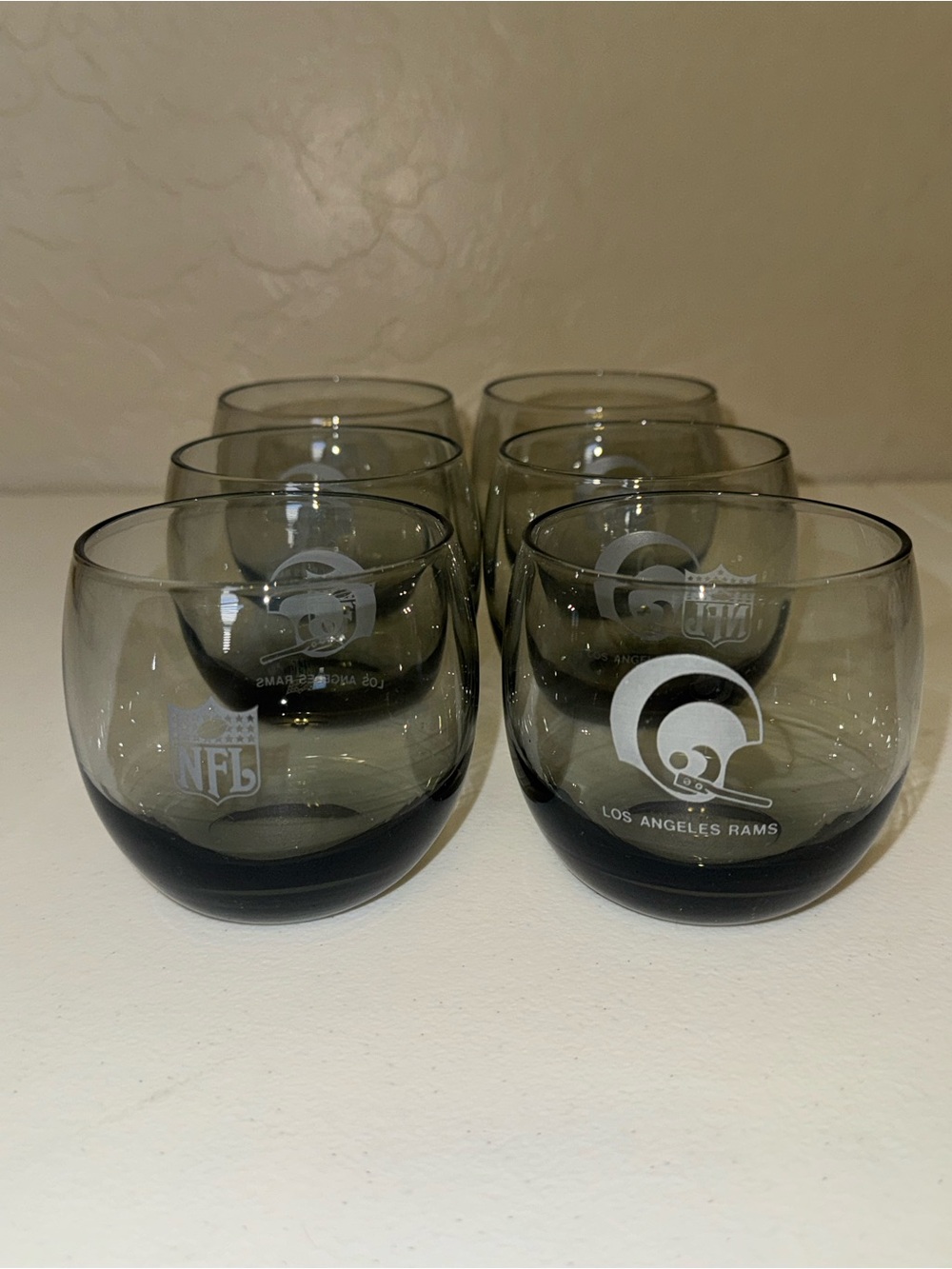 NFL Los Angeles Rams Smoked Gray Tumbler Set - 6 Pack
